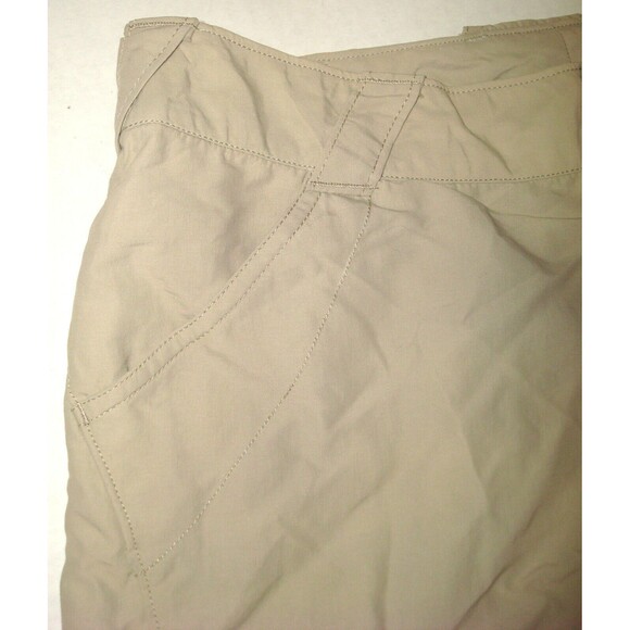 Womens M New NWT Columbia Khaki Tan Hike Shorts Pockets UPF 30 Trail Play Point - Picture 4 of 7